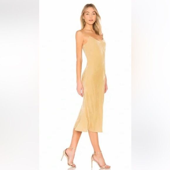 NWT Vince Velvet Cami Dress Dill Medium Revolve - Picture 1 of 13